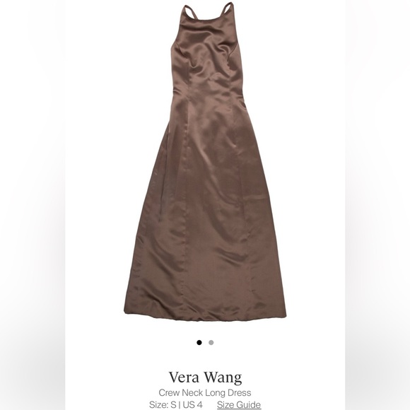 VERA WANG EVENING GOWN in chocolate - Picture 1 of 3
